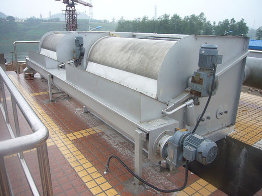 1500 Kg Weight TPO Outward Water Drum Filter Solid Liquid Separation Equipment